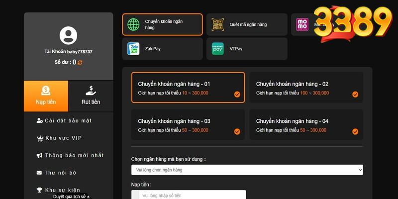 4 hình thức nạp tiền xanh chín nhất